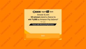 Amazon Pay Quiz Answers Win Rs 4000 Amazon Pay