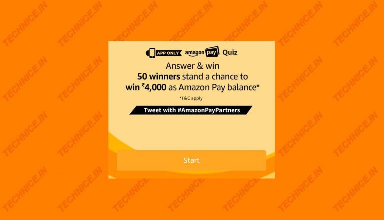 Amazon Pay Quiz Answers Win Rs 4000 Amazon Pay