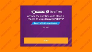 Amazon Huawei P20 Pro Quiz Answers