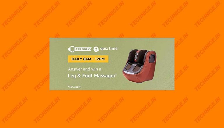 Amazon Leg And Foot Massager Quiz Answers