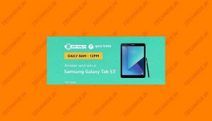 Amazon Samsung Galaxy Tab S3 Quiz Answers