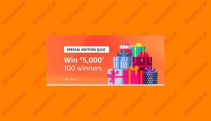 Amazon Rs 5000 Special Edition Quiz Answers