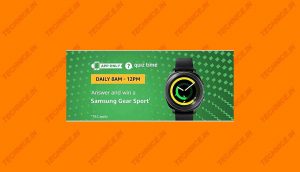 Amazon Samsung Gear Sport Quiz Answers