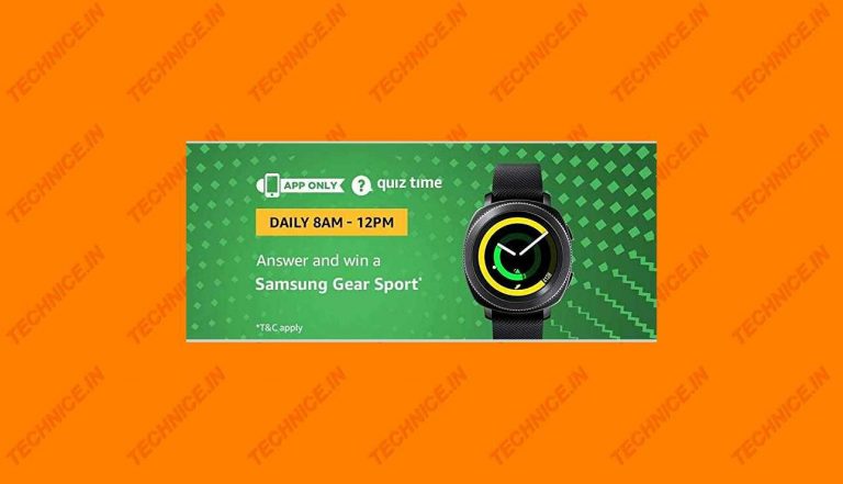 Amazon Samsung Gear Sport Quiz Answers