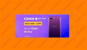 Amazon Oppo F9 Pro Quiz Answers