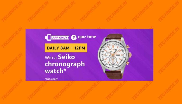 Amazon Seiko Chronograph Watch Quiz Answers