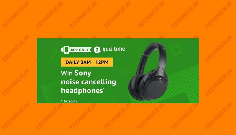Amazon Sony Noise Cancelling Headphones Quiz Answers