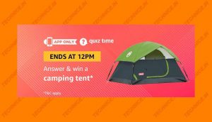 Amazon Camping Tent Quiz Answers