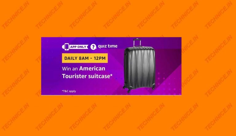Amazon American Tourister Suitcase Quiz Answers