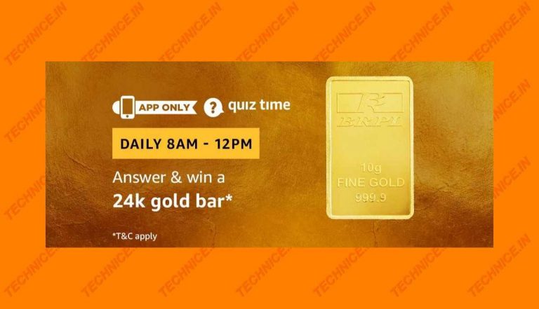 Amazon 24K Gold Bar Quiz Answers