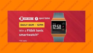 Amazon Fitbit Ionic Smartwatch Quiz Answers