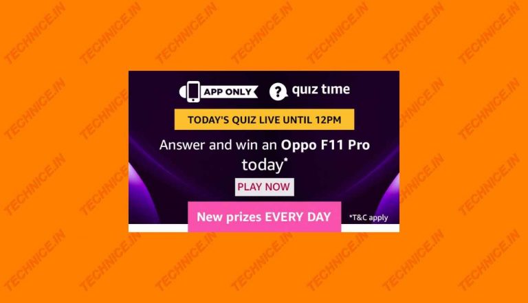 Amazon Oppo F11 Pro Quiz Answers