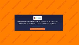 Cashkaro MNNOW Cashback Offers