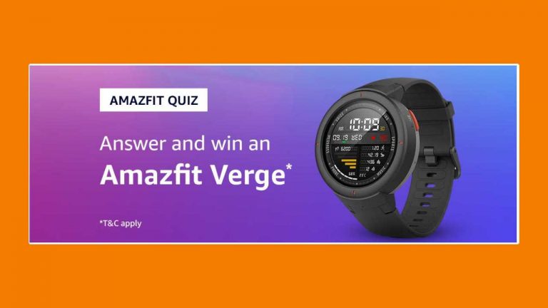 amazon amazfit quiz answers today today win smartwatch free from amazon