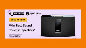 Amazon Bose Sound Touch 20 Speakers Quiz Answers win Bose Speakers Free