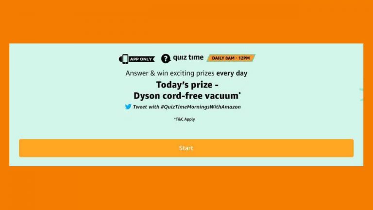 Amazon Dyson Cord-free Vacuum Quiz Answers 14 September 2019