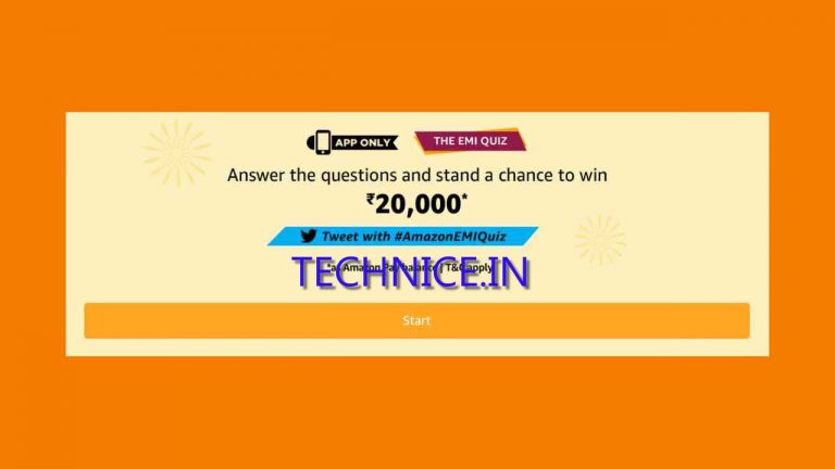 Amazon EMI Quiz Answers 12 September 2019 Answer And Win Rs 20000 Free As Amazon Pay