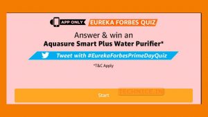 amazon eureka forbes quiz answers win water purifier free from amazon