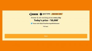 Amazon Rs 50000 Quiz Answers Win Rs 50000 Free From Amazon