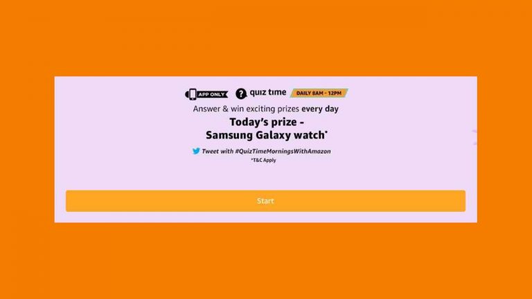 Amazon Samsung Galaxy Watch Quiz Answers Win Samsung Galaxy Watch Free