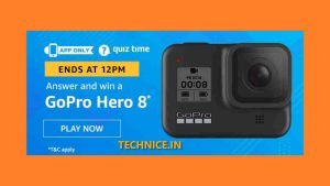 Amazon GoPro Hero 8 Quiz Answers Today Win Go Pro Hero 8 Free