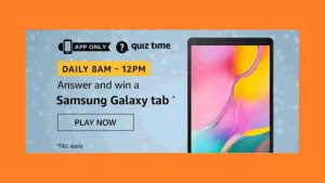 Amazon Samsung Galaxy Tab Quiz Answers Win Samsung Tab Free