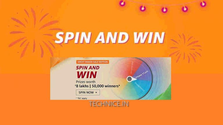 Amazon Great Indian Sale Spin And Win Answers Win Prize 8 Lakhs 50000 Winners