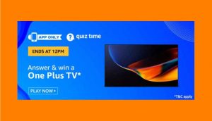 Amazon OnePlus TV Quiz Answers