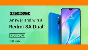 Amazon Redmi 8A Dual Quiz Answers
