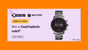 amazon fossil smartwatch quiz