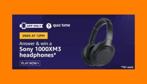 Amazon Sony 1000XM3 Headphones Quiz Answers