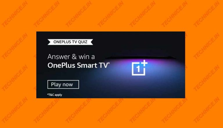 Amazon OnePlus Smart TV Quiz Answers
