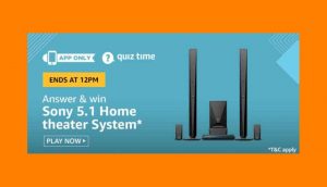 Amazon Sony 5.1 Home Theater System Quiz Answers