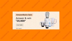 Amazon Basics Quiz Answers Win Rs 20000