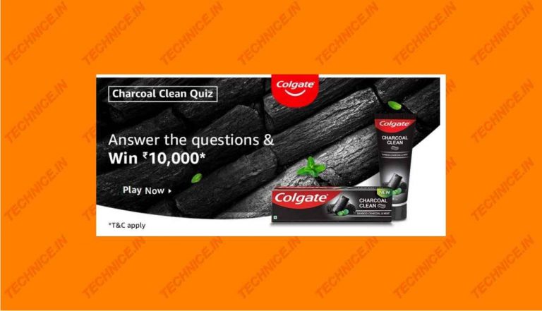 Amazon Charcoal Clean Quiz Answers Win Rs 10000
