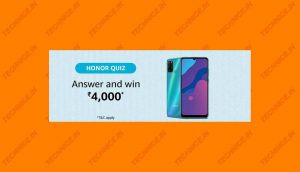 Amazon Honor Quiz Answers Win Rs 4000