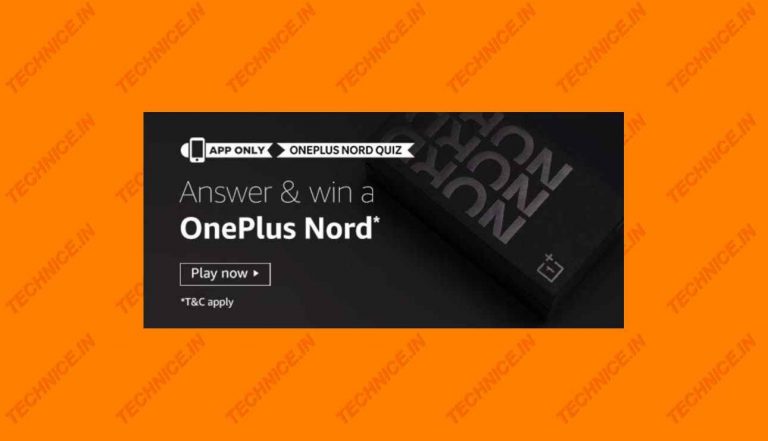 Amazon OnePlus Nord Quiz Answers Win OnePlus Nord