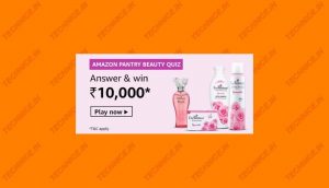 Amazon Pantry Beauty Quiz Answers Win Rs 10000