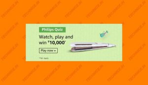 Amazon Philips Quiz Answers Win Rs 10000