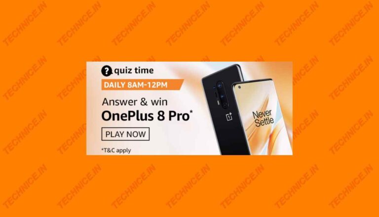 Amazon OnePlus 8 Pro Quiz Answers Win OnePlus 8 Pro Free