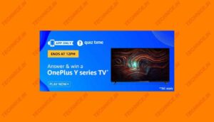 Amazon OnePlus Y Series TV Quiz Answers Win OnePlus TV