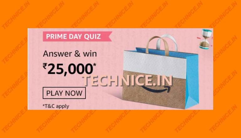 Amazon Prime Day Quiz Answers Win Rs 25000 Amazon Pay