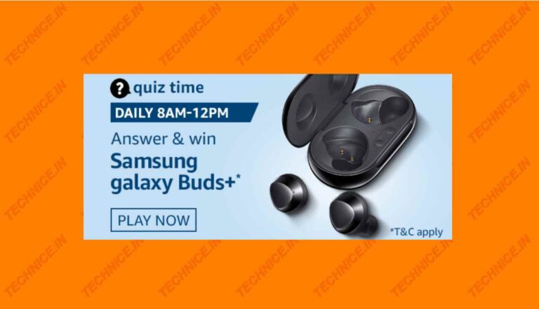 Amazon Samsung Galaxy Buds+ Quiz Answers