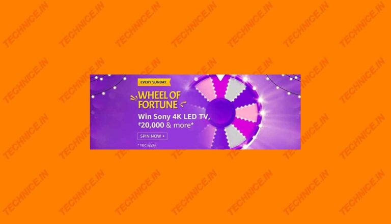 Amazon Wheel Of Fortune Answers Win Sony 4K LED TV Rs 20000