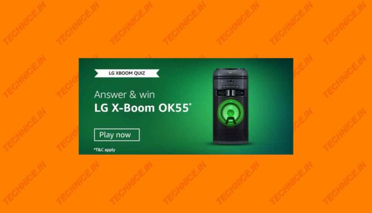 LG XBOOM Quiz Answers Win LG X-Boom OK55 Speaker