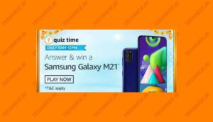 Amazon Samsung Galaxy M21 Quiz Answers Win Free Mobile
