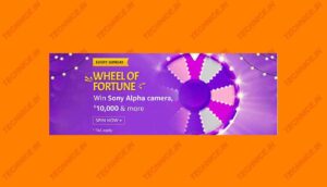 Amazon Wheel Of Fortune Answers Win Sony Alpha Camera, Rs 10000