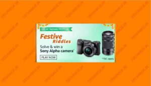 Amazon Festive Riddles Quiz Answers Win Sony Alpha Camera