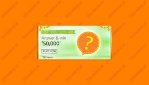 Amazon Great Indian estival Quiz Answers Win Rs 50000