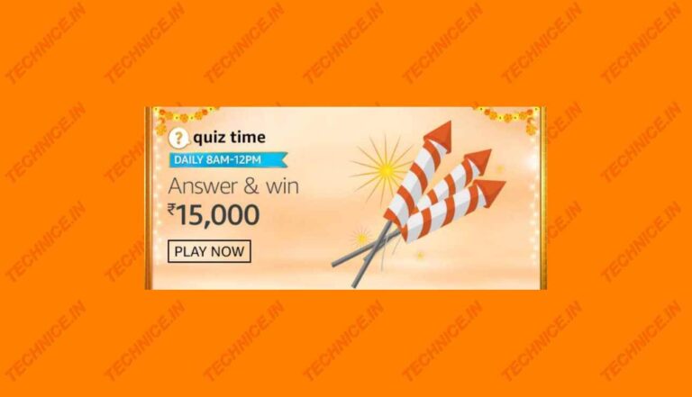 Amazon Rs 15000 Quiz Answers Win ₹15000 Free Money